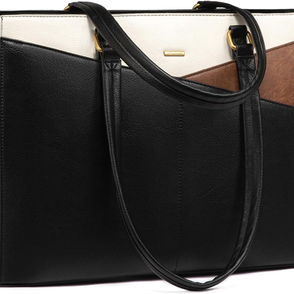 Laptop Bag For Women,15.6 Inch Laptop Tote Bag For Women,Vintage Leather Work To
